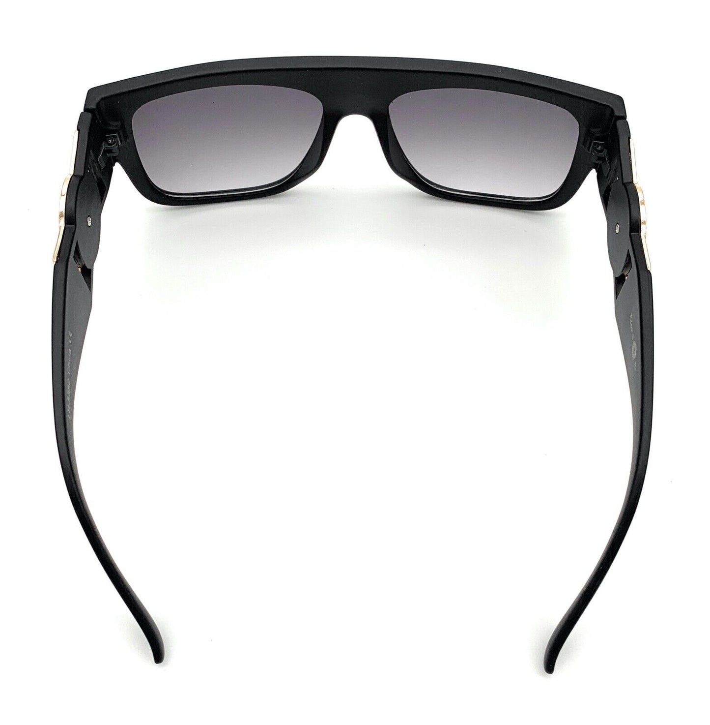 Square Flat Top Crowned Lion Head Medallion Sunglasses Hip Hop Retro Kleo Shades
