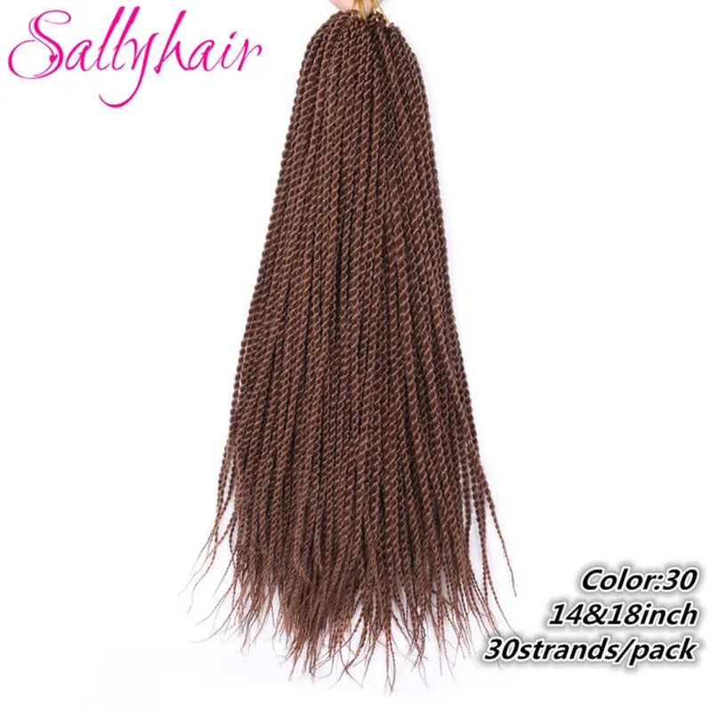 Synthetic Senegalese Twist 30Strands/Pack Thin Senegal Twists Blonde Ombre Crochet Braids Braiding Hair Extension