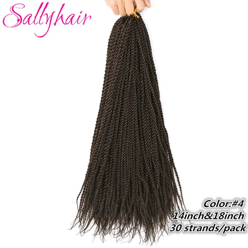 Synthetic Senegalese Twist 30Strands/Pack Thin Senegal Twists Blonde Ombre Crochet Braids Braiding Hair Extension