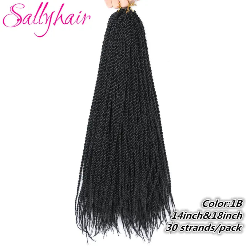 Synthetic Senegalese Twist 30Strands/Pack Thin Senegal Twists Blonde Ombre Crochet Braids Braiding Hair Extension