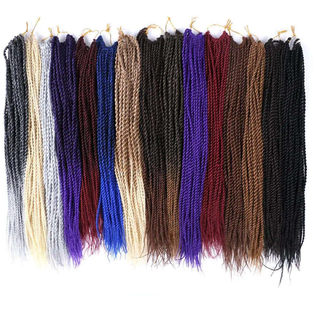 Synthetic Senegalese Twist 30Strands/Pack Thin Senegal Twists Blonde Ombre Crochet Braids Braiding Hair Extension