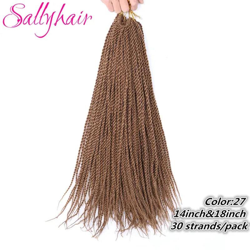 Synthetic Senegalese Twist 30Strands/Pack Thin Senegal Twists Blonde Ombre Crochet Braids Braiding Hair Extension