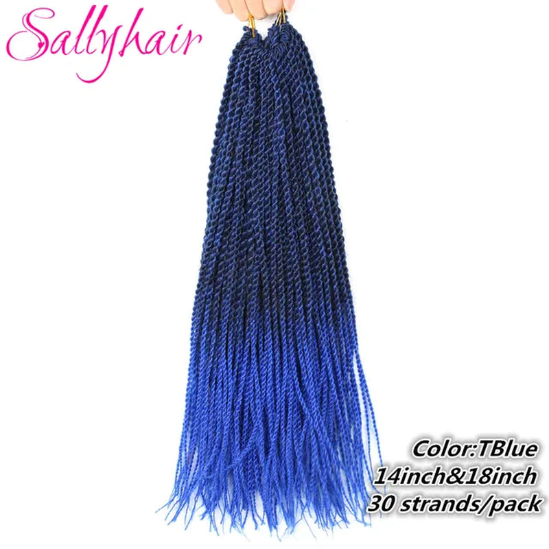 Synthetic Senegalese Twist 30Strands/Pack Thin Senegal Twists Blonde Ombre Crochet Braids Braiding Hair Extension